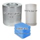 AirPura T600DLX/T700DLX Bundle 5 VOC Canister, HEPA-Barrier, Tar-Prefilter