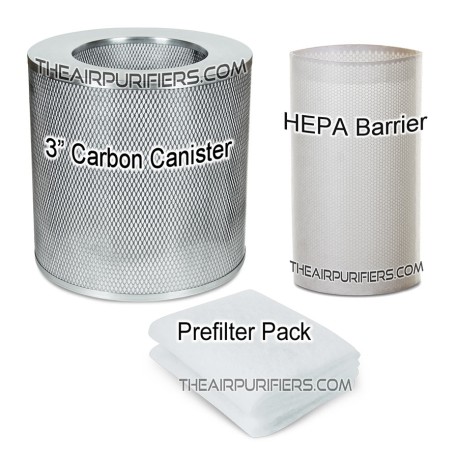 AirPura G600DLX/G700DLX Bundle 3 Carbon Filter, HEPA-Barrier, Prefilter