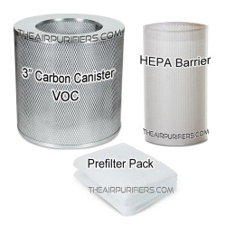 AirPura S600DLX / S700DLX Bundle 5: SuperGas Canister, HEPA-Barrier, Prefilter