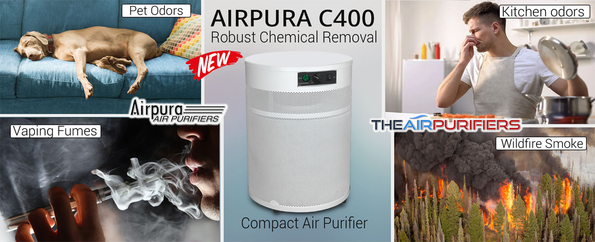 AirPura C400 Robust Chemical Removal Air Purifier at TheAirPurifiers.com