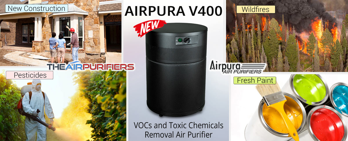 AirPura V400 VOC and Toxic Chemical Removal Air Purifier at TheAirPurifiers.com