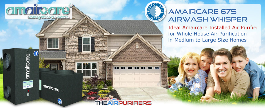 Amaircare AirWash Whisper 675 / AWW675 Air Purifier - TheAirPurifiers.com