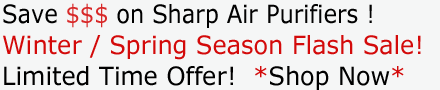 Sharp Air Purifiers Winter / Spring Flash Sale